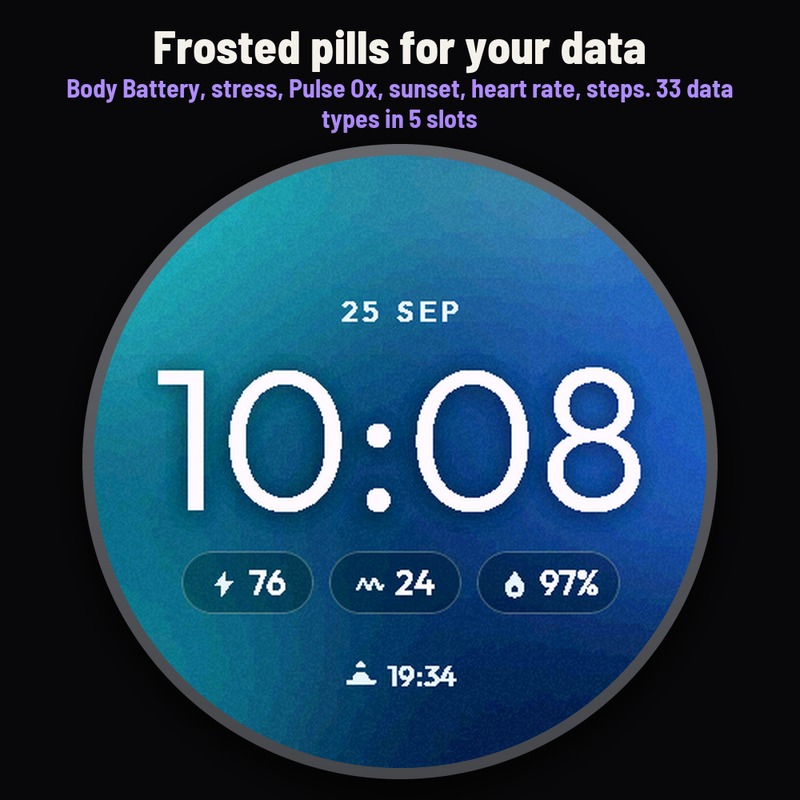 Astra Aura Free – 彩色渐变表盘 · Screenshot 1