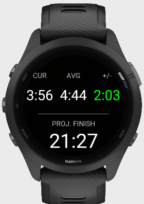 RacePace - Race Pace Data Screen · Screenshot 0