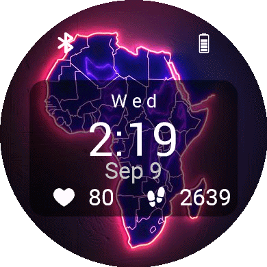 Africa Neon Map · Screenshot 1