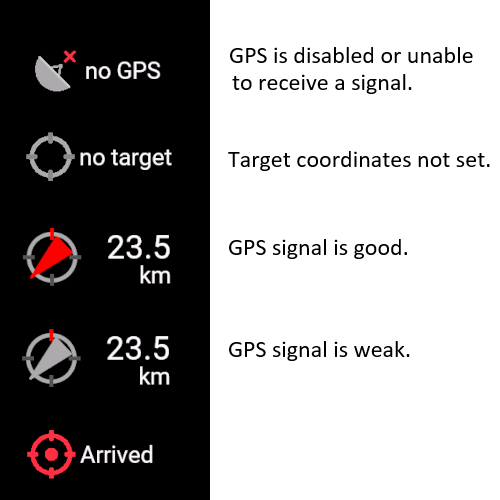 Compass+Distance · Screenshot 4