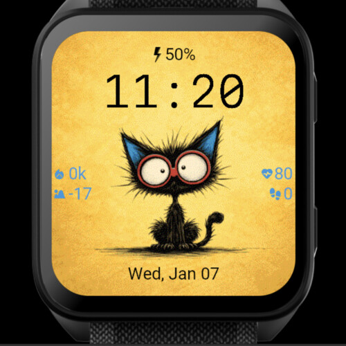 Nerdy Cat on Yellow · Screenshot 2
