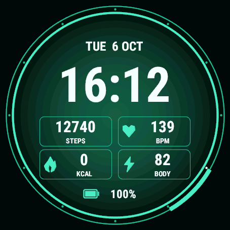 HOURSHIFT PRO — Gradient Data AMOLED · Screenshot 0