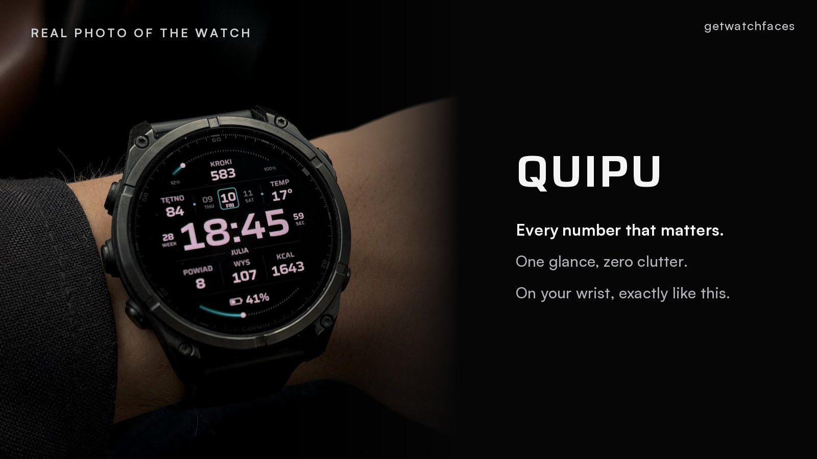 Quipu - Data Watch Face · Screenshot 0