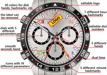 Black & White Collection (5 Different Watchfaces) watch face screenshot 3