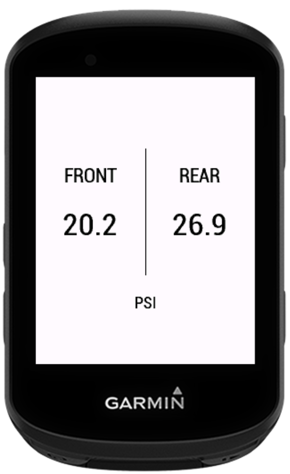 Outrider Tire Pressure Datafield · Screenshot 0