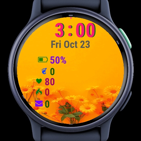 Flowers Against Bright Orange · Screenshot 2