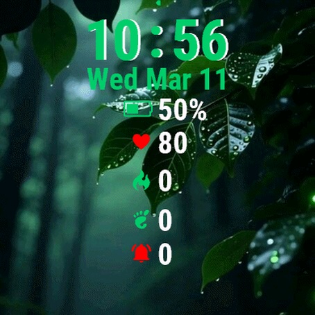 Dark Forest Green Leaves Light · Screenshot 0