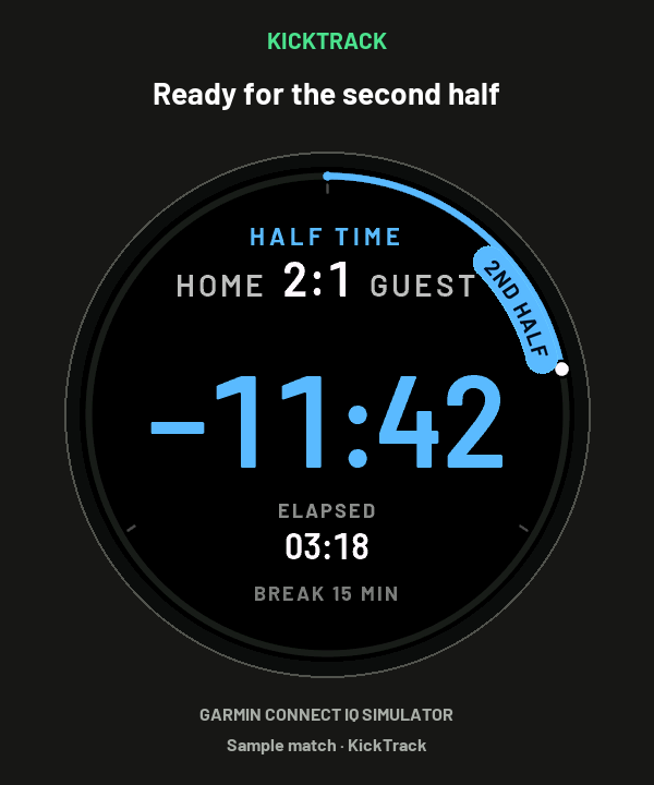 KickTrack · Football Match Tracker · Screenshot 3