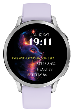 Star Cat watch face screenshot 2