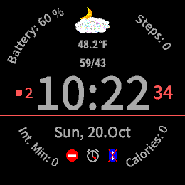 j1910 - A digital watchface · Screenshot 0