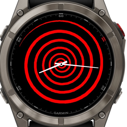 Hypnotic spiral analog watch face · Screenshot 0