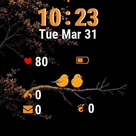 Bird Sitting Branch Black · Screenshot 0