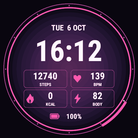 HOURSHIFT PRO — Gradient Data AMOLED · Screenshot 1