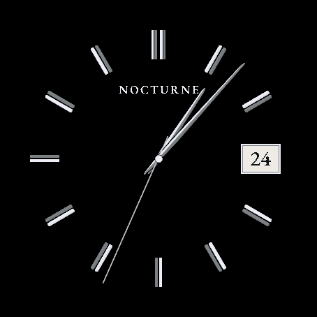 Nocturne Silver – Elegant Analog Watch Face · Screenshot 2