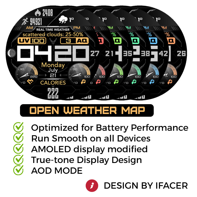 iFacer - O002 - Open Weather Map Data (OWM) · Screenshot 1