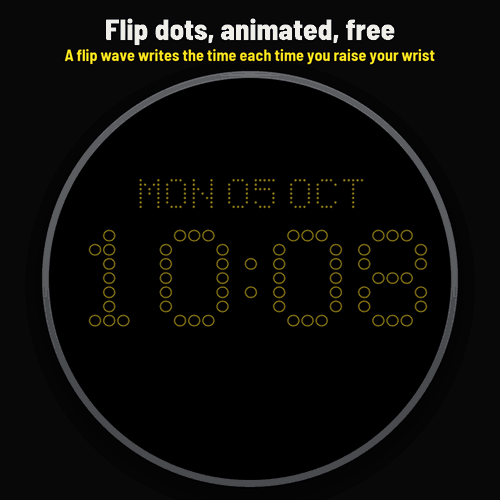 Astra Flipdot – 动态复古翻转圆片屏 · Screenshot 0