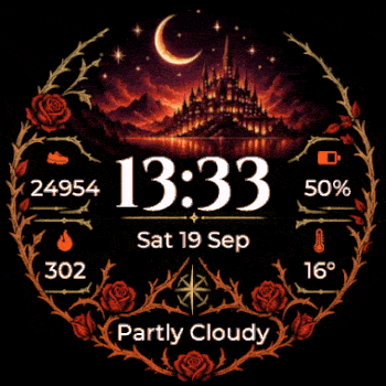 Thorns and Roses Watch Face · Screenshot 0