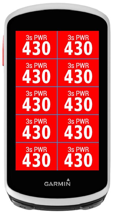Wahoo like coloured PWR Datafield 2nd Edition screenshot 3