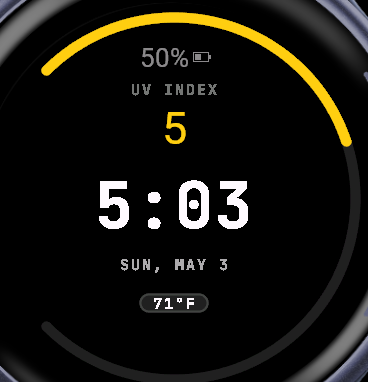 UV Index Face 2