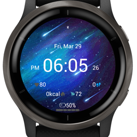 Star Drift Garmin watch face