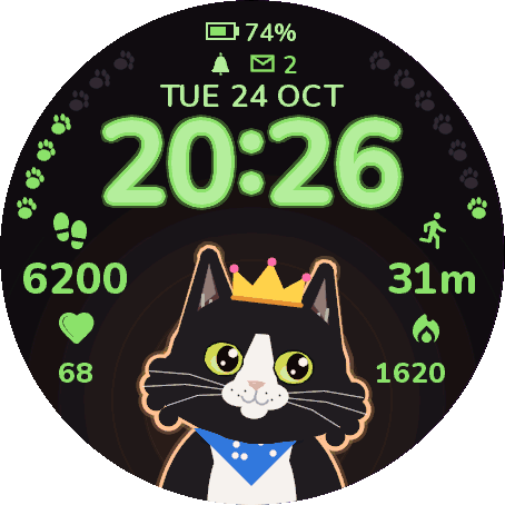 Whiskers — 宠物猫咪表盘，打造你的专属猫咪 · Screenshot 2
