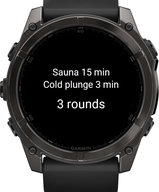 Sauna & Cold Plunge Timer · Screenshot 0