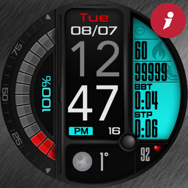 iFacer – S004 – Time / Forecast Redswap · Screenshot 4