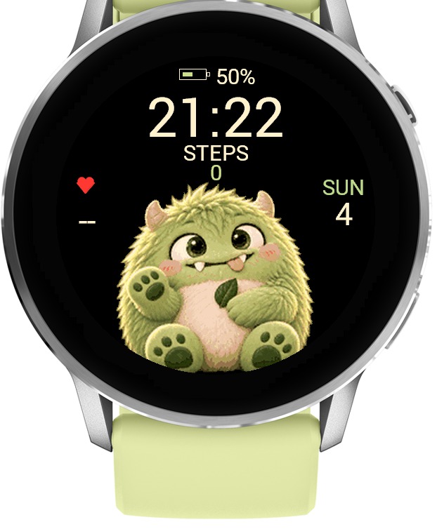 Monster Buddy – Halloween Animated Watch Face · Screenshot 1