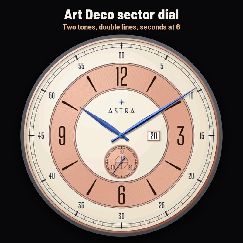 Astra Sector Pro – 装饰艺术复古表盘 · Screenshot 0