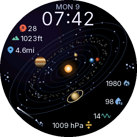 Cosmos: 太阳系 宇宙 行星表盘 · Screenshot 1