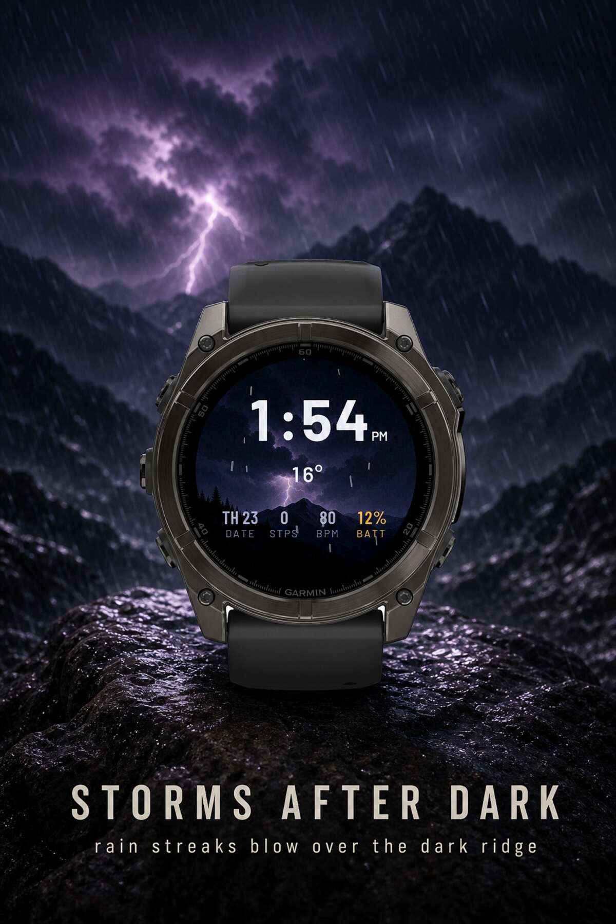 Weather Peaks (Free Trial) - Weather Watch Face · Screenshot 3
