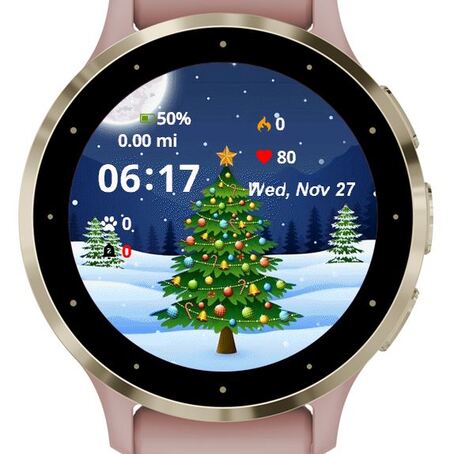 Christmas tree in the winter night landscape · Screenshot 0