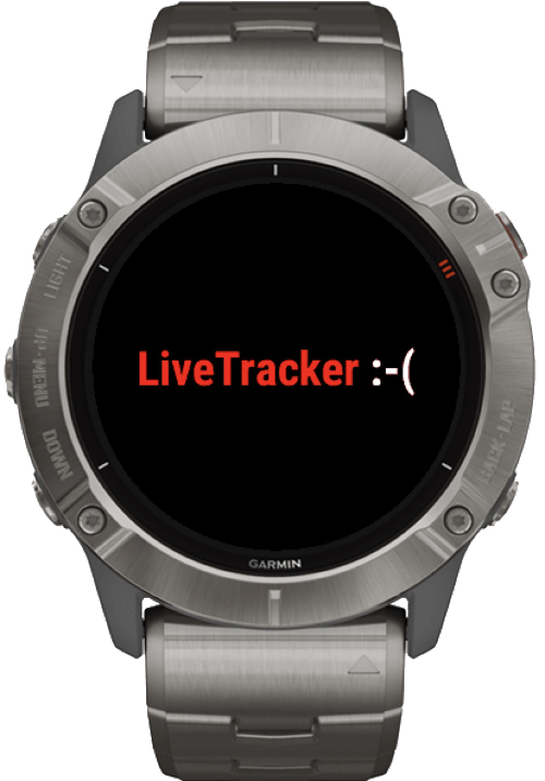 LiveTracker Datafield · Screenshot 1