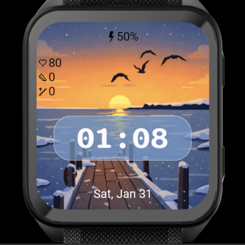 Winter Lake Sunset · Screenshot 1