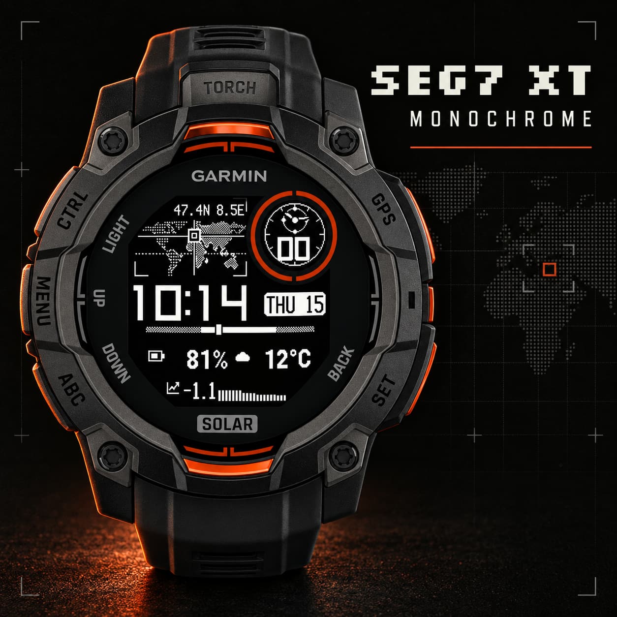 SEG7 XT – 复古世界地图 · Screenshot 1