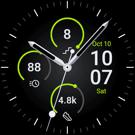 UltraTap Modern - Clean, simple, analog watch face · Screenshot 2