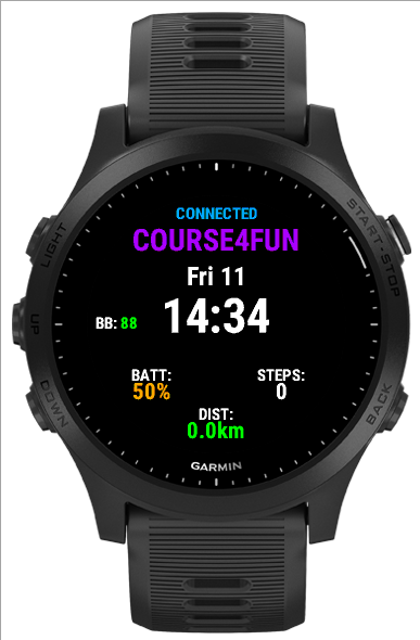 Course4FunWatchFace · Screenshot 1