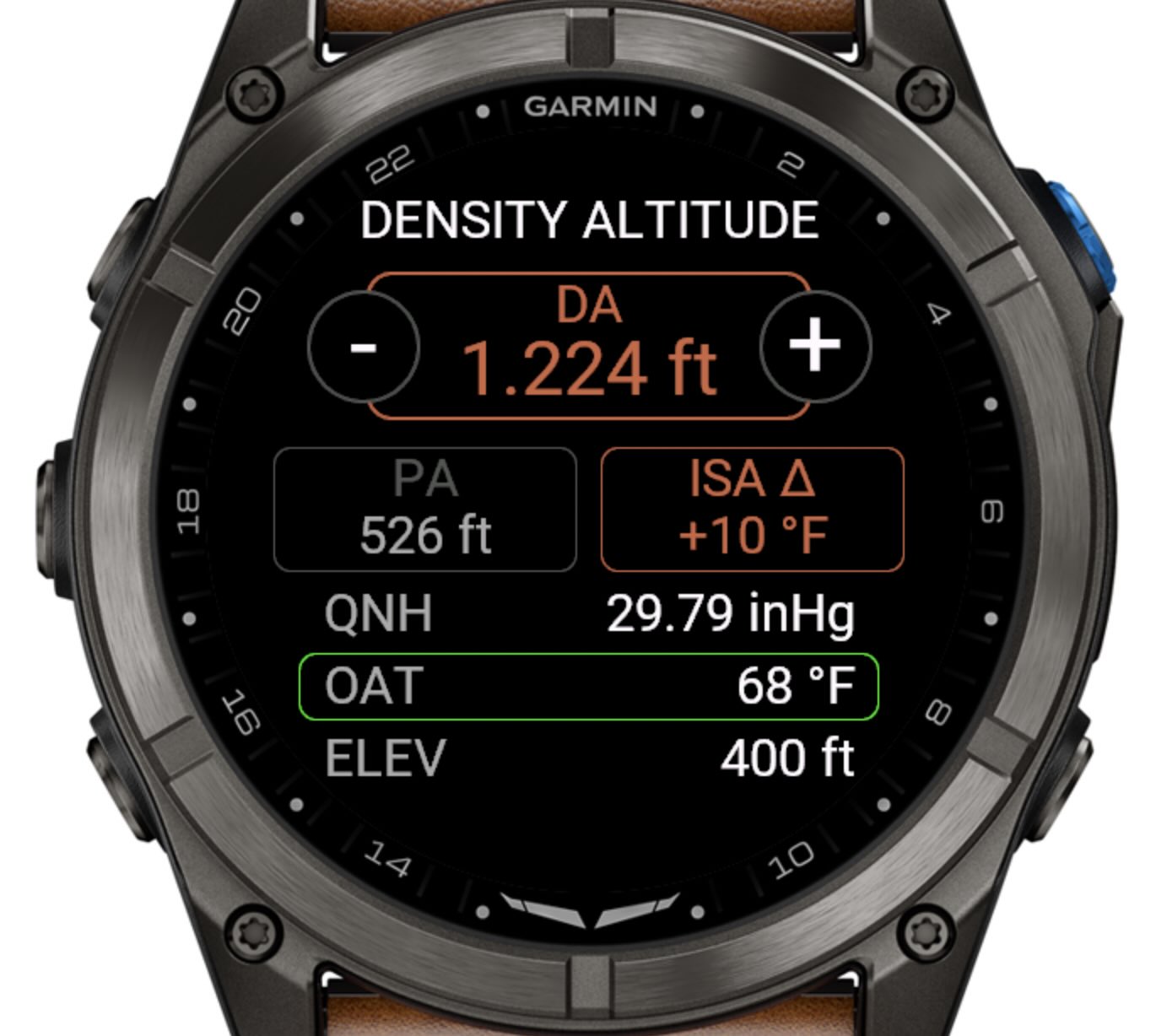 Density Altitude and ISA Deviation Calculator · Screenshot 0