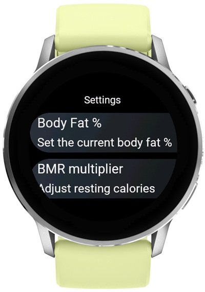 Estimated Calories · Screenshot 0