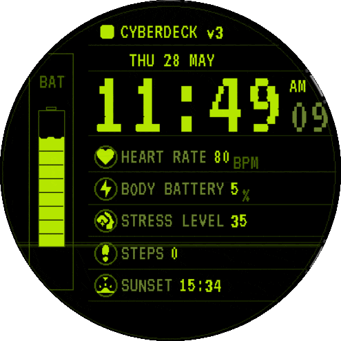 Cyberpunk RAD Watch Face · Screenshot 1