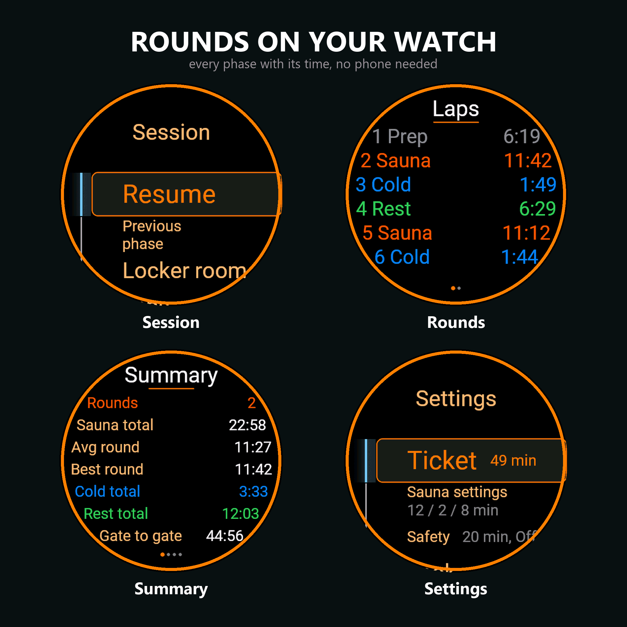 Sauna Session PRO · Screenshot 3