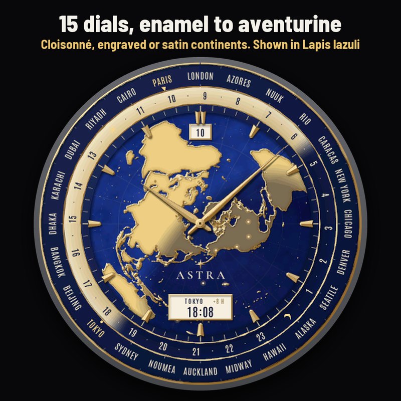 Astra Longitude Pro – 世界时间，时区腕表 · Screenshot 1