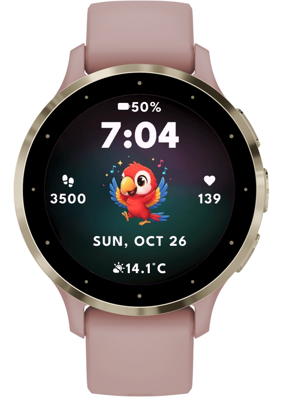 Polly Parrot - Adorable Animation - via Kpay · Screenshot 2