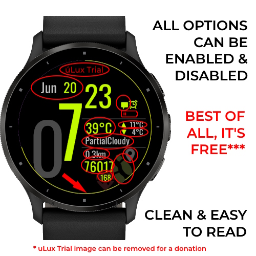 *FREE Digital Crisp Weather Steps Heart Data · Screenshot 1