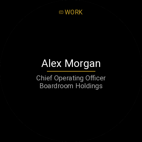 Boardroom Card: Your business card on your wrist · Screenshot 1