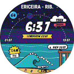 BreakFinder Comic Surf — Watch Face · Screenshot 2