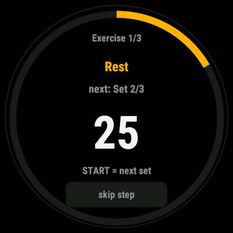 Shoulder Timer - Sets, Holds & Rest · Screenshot 2