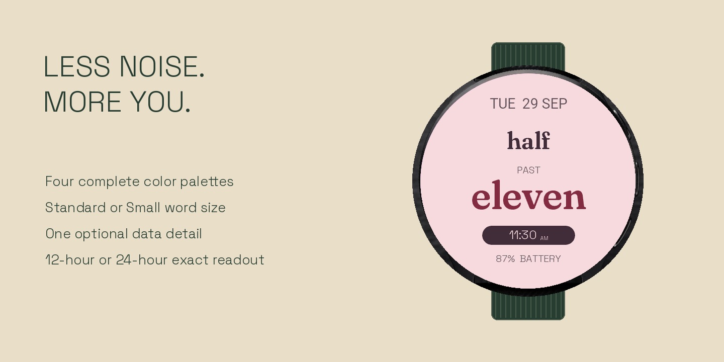 Parlance — Word Clock · Screenshot 1