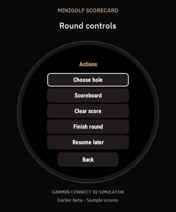Minigolf Scorecard · BackyardBull · Screenshot 4