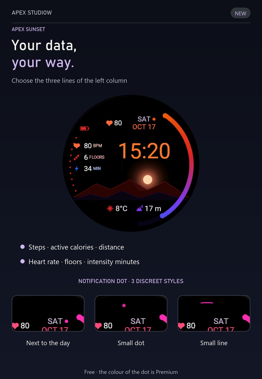 APEX SUNSET LIVING SUN AMOLED ALWAYS-ON · Screenshot 4